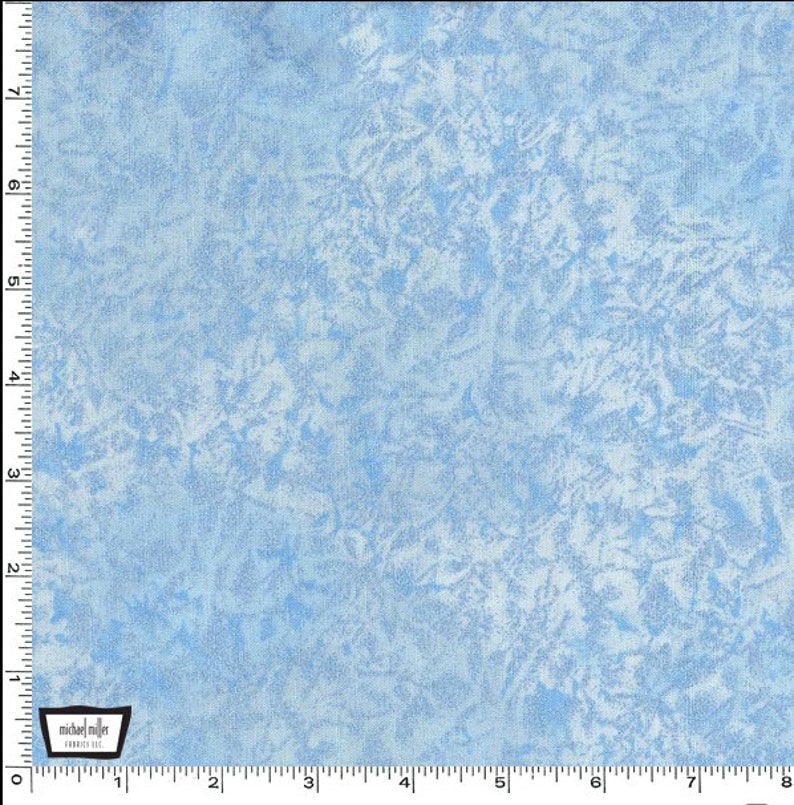 Fairy Frost Fabric Powder Blue Pearlized Metallic, Listed by Yard & Half Yard, continuous cut quilt cotton sewing material, Michael Miller image 5
