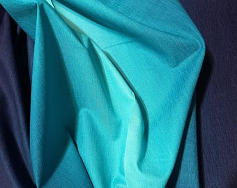 Gelato Ombre Fabric Purple Teal quilt cotton sewing material by the yard and half-yard