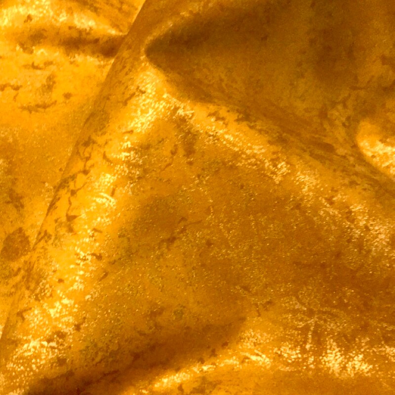 White Cotton Metallic Fabric main image 1