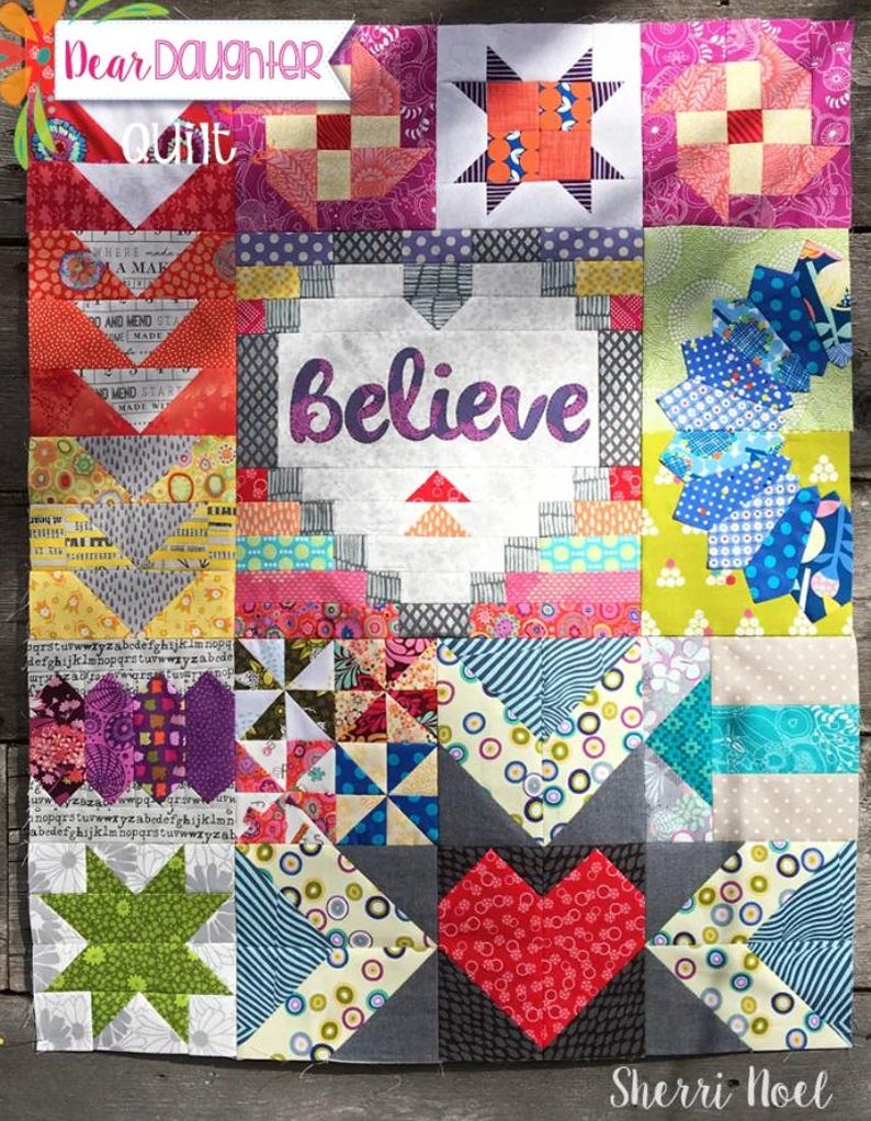 Dear Daughter Block of the Month Quilt Pattern by Sherri Noel for ...