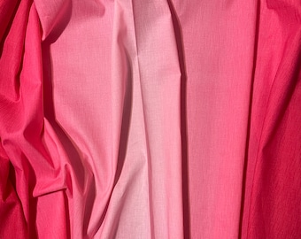 Tissu Gelato ombré Rose Elite courtepointe en coton, matériau de couture ton sur ton par mètre et demi-mètre