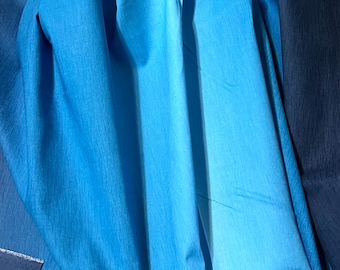 Gelato Ombre Fabric Blue quilting cotton sewing material by the yard and half-yard