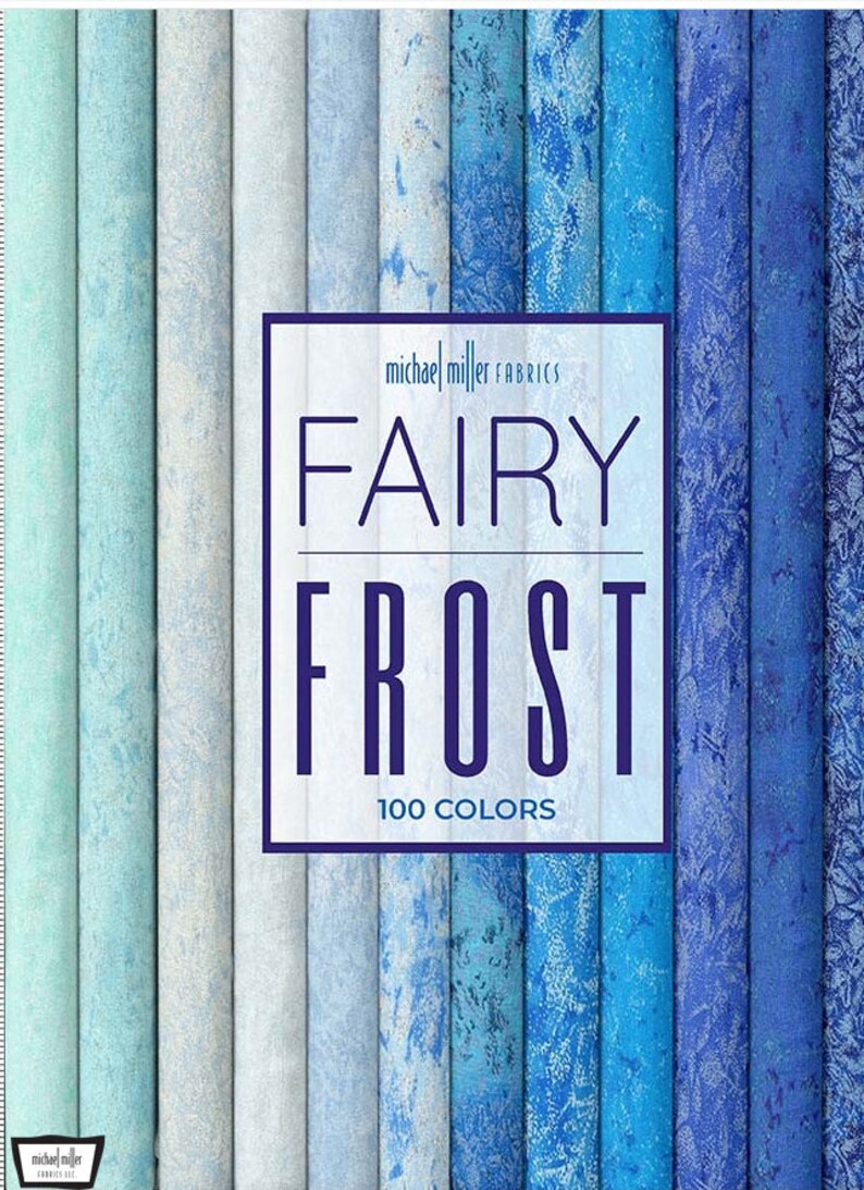 Fairy Frost Fabric Powder Blue Pearlized Metallic, Listed by Yard & Half Yard, continuous cut quilt cotton sewing material, Michael Miller image 4