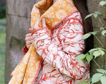 Cozy Cascade - Quilted Cardigan Pattern, quilting and sewing instruction booklet