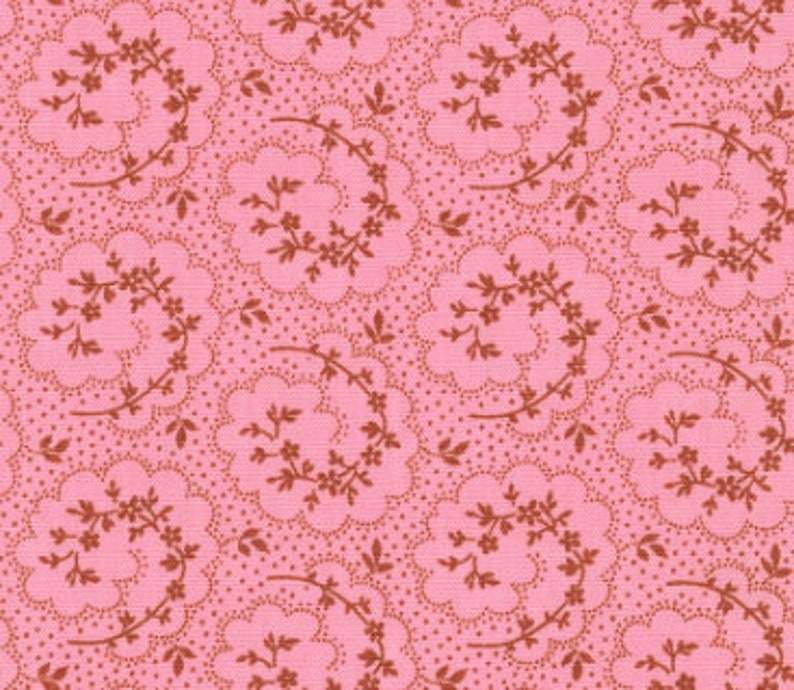 Flowerhouse Fabric Bouquet of Roses Blossom Sprigs quilt cotton sewing material, Listed by Yard and Half Yard continuous cut, Debbie Beaves image 1