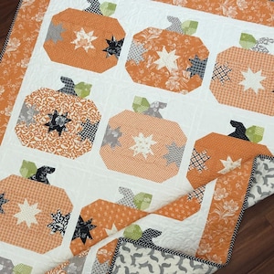 Pumpkin Pie Quilt Pattern by Margot Languedoc Designs for The Pattern Basket, quilting and sewing instruction booklet