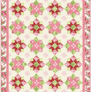 Flowerhouse Fabric Bouquet of Roses Blossom Sprigs quilt cotton sewing material, Listed by Yard and Half Yard continuous cut, Debbie Beaves image 6