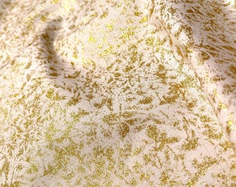 Fairy Frost Fabric Twinkle Gold Glitter quilt cotton sewing material by the yard and half-yard