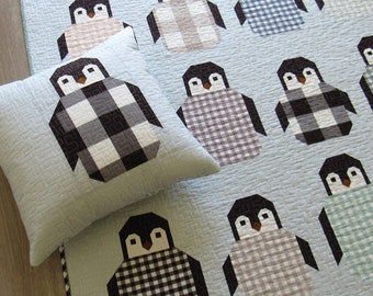 Penguin Party Quilt Pattern by Elizabeth Hartman from Oh Fransson, quilting and sewing instruction booklet, NOT a PDF