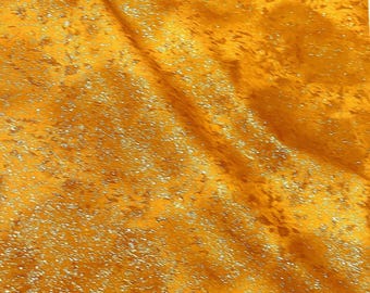 Guirlande en tissu Fairy Frost, matériel de couture en coton pour courtepointe à paillettes dorées par mètre et demi-mètre