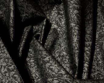 Fairy Frost Fabric Onyx Metallic quilt cotton sewing material by the yard and half-yard