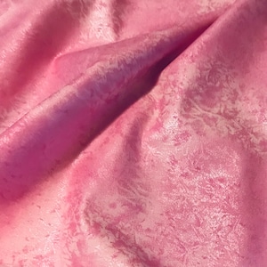 Fairy Frost Fabric Pink Metallic quilt cotton pearlized sewing material, Listed by the Yard and Half Yard continuous cut, Michael Miller