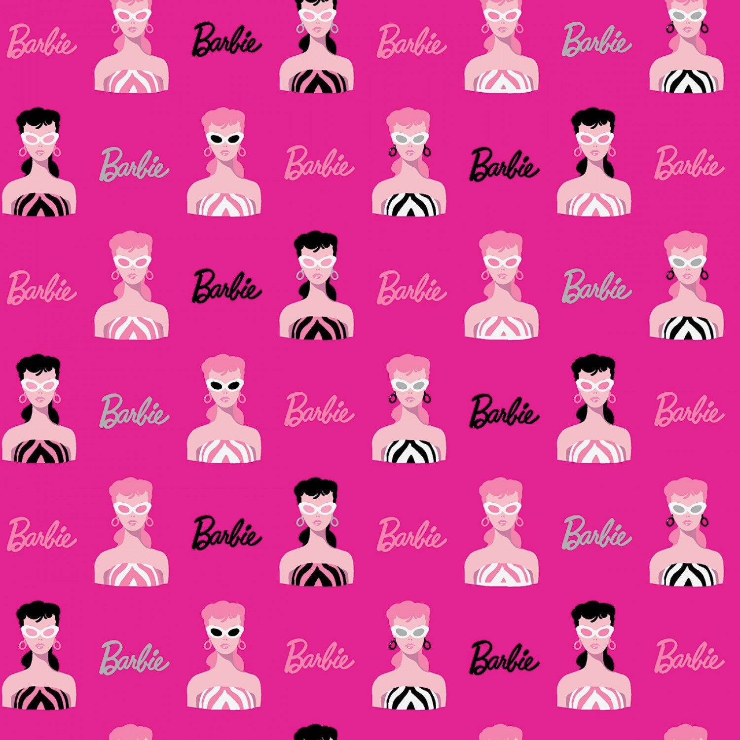 Black barbie fabric sale