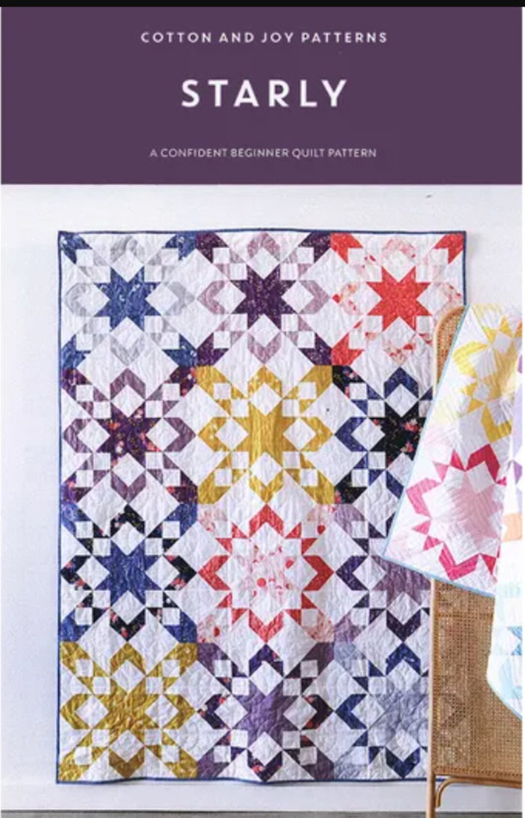 Starly Quilt Pattern by Fran Gulick for Cotton and Joy, Printed Sewing