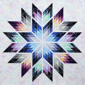 Quiltworx Pattern Prismatic Star Quilt by Judy Niemeyer Quilting, quilting and sewing instructions including foundation papers