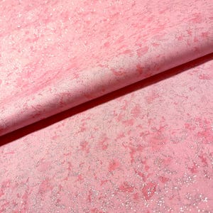 Fairy Frost Fabric Soft Pink Silver Glitter cotton sewing material by the yard and half-yard image 8
