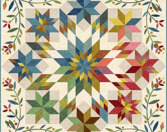 Juliet Quilt Pattern by Edyta Sitar for Laundry Basket Quilts, printed quilting and sewing instruction color booklet not a pdf, LBQ-1675-P