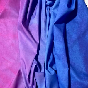 Sky Ombre Fabric Pansy quilting cotton sewing material by the yard and half-yard