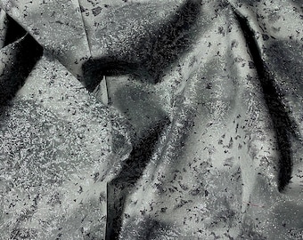 Fairy Frost Fabric Moon Silver Glitter quilt cotton sewing material by the yard and half-yard