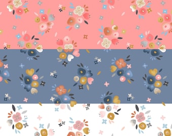 Kenzie Fabric Baby Bouquets quilt cotton sewing material by the half yard