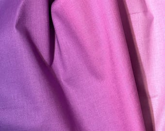 Shades Ombre Fabric Dark Purple quilt cotton sewing material by the yard and half-yard