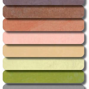 Cherrywood Fabric Desert Dawn Fat Quarters 8 Step Curated Bundle quilt cotton sewing material, hand-dyed prewashed preshrunk cottons