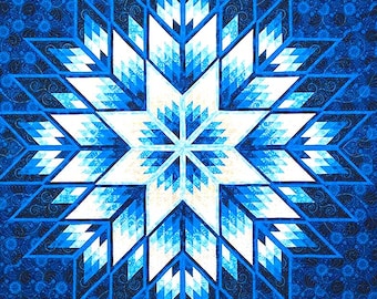 Quiltworx Quilt Pattern Diamonds in Bloom by Judy Niemeyer, includes foundation papers