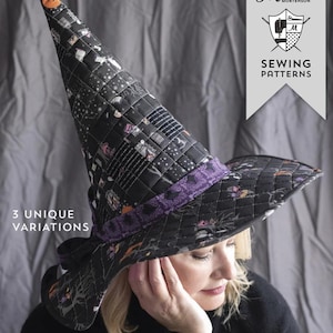 Spellbound Quilted Witch Hat Pattern by Melissa Mortenson, quilting and sewing instruction booklet