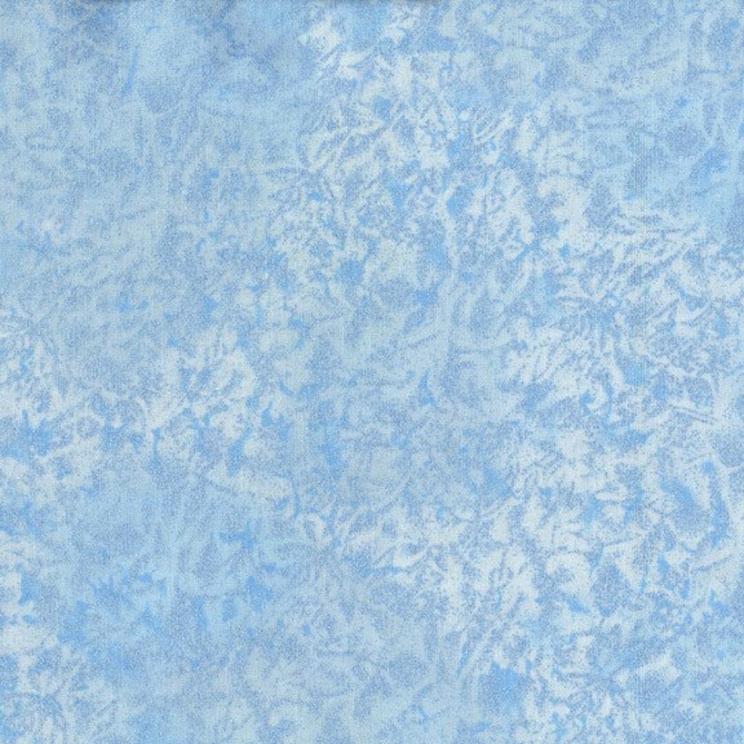 Fairy Frost Blue Fabric Glimmer Metallic Fabric Michael 