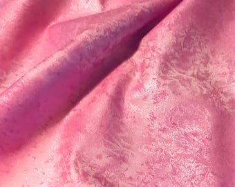Fairy Frost Fabric Pink Metallic quilt cotton pearlized sewing material by the yard and half-yard