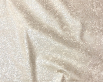 Fairy Frost Fabric Snow Pearlized White quilt cotton sewing material by the yard and half-yard