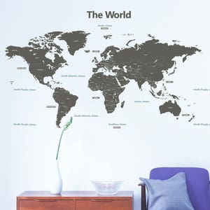 Decowall DL-1509G The World Wall Stickers