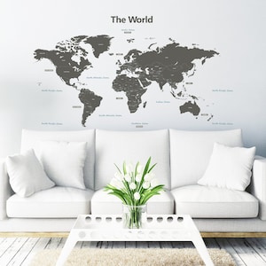 Decowall DLT-1609G Die Welt Wandsticker groß
