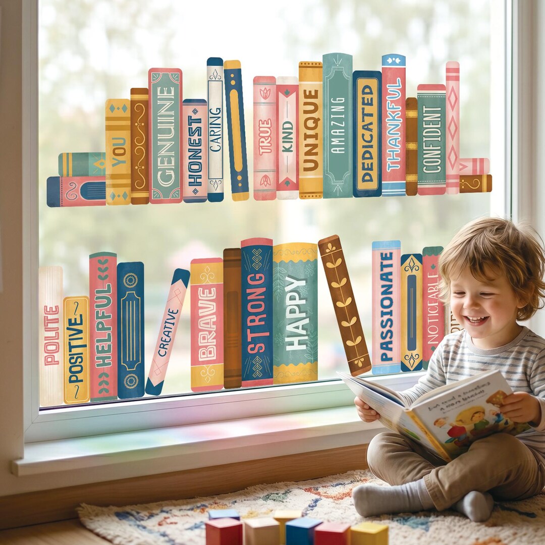 DECOWALL CDS9-9006 Book Quotes Window Clings Stickers - Etsy
