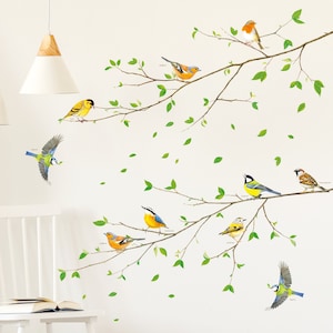 DECOWALL SG-2111 Bird on Tree Branch Wall Stickers image 2