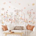 DECOWALL SG2-2421 Boho Garden Flower Wall Stickers product logo