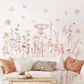 DECOWALL Wildflower Wall Art Prints – Pastel Meadow Flower Stickers for Bedroom Living Room or Nursery Decor (SG2-2421) product logo