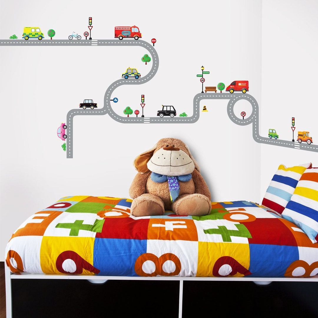 Decowall DW-1204 10 Transports and Roads Wall Stickers - Etsy