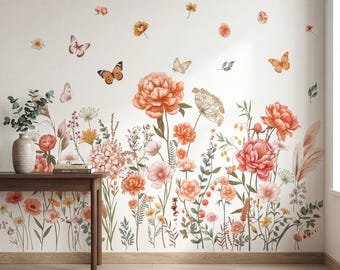 Naklejki ścienne DECOWALL SG2-2507 Boho Garden Flower