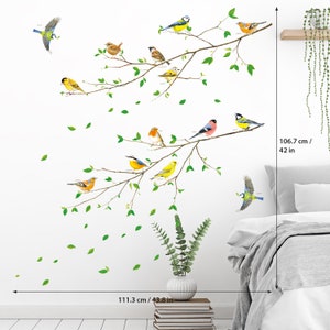 DECOWALL SG-2111 Bird on Tree Branch Wall Stickers image 6