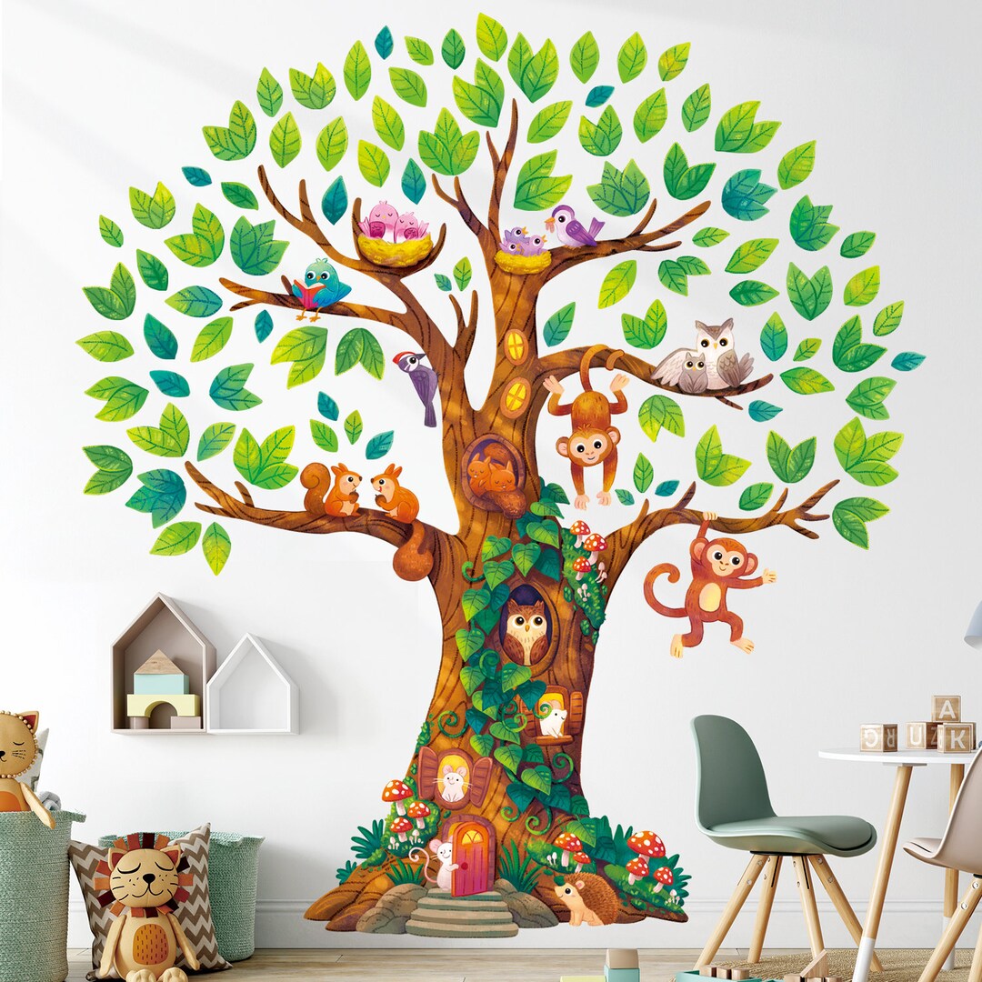 DECOWALL DL4-2303 Giant Woodland Tree Wall Stickers - Etsy