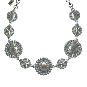 Bohemian Cowgirl Rodeo Necklace-Concho Necklace-Southwest Necklace