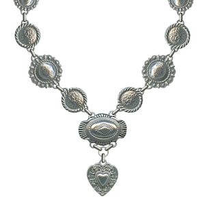 Bohemian Cowgirl Love Concho Necklace-Southwest Style Necklace