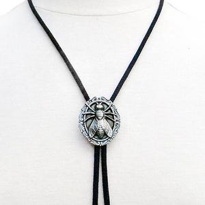 Fly Plaque Bolo Tie | Retro Western Style | Rodeo Accessories | Made in USA