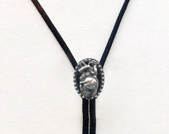 Anatomical Heart Bolo Tie | Unique Western Style | Made in USA