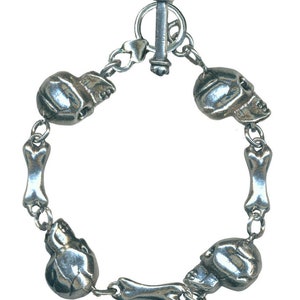 Skull and Bone Rockware Bracelet | Punk Style | Made in USA