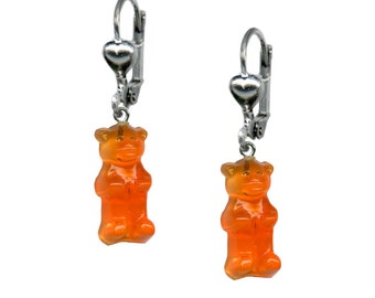 Gummy Bear Dangle Earrings: Fun Novelty Fashion
