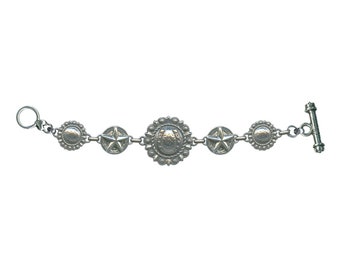 Bohemian Cowgirl Rodeo Bracelet - Southwest Style - Concho Bracelet