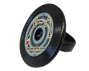 Dare Ya Record Ring | Retro Style | Made in USA