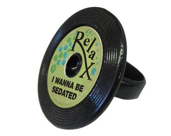 Relaxing Record Ring | Retro Style | Made in USA